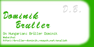 dominik bruller business card