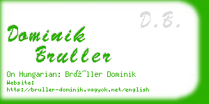 dominik bruller business card